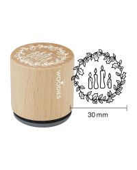 Colop WOODIES Stempel 4 Kerzen  