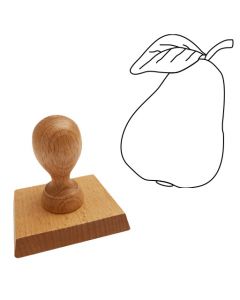 Ausmalstempel Birne 60 x 60  mm  