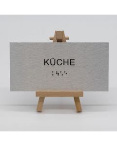 Braille Türschild Küche  