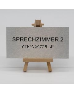 Braille Türschild Sprechzimmer 2  