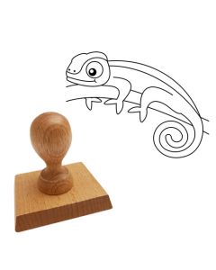 Ausmalstempel Chamäleon 85 x 65 mm  