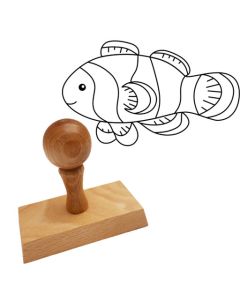 Ausmalstempel Clownfisch 80 x 50 mm  