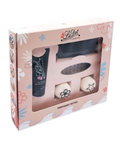 LADOT SET  S  Stein Stern + Blume + Strass  