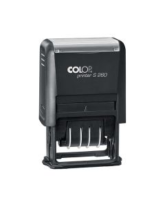 Colop Printer S260N Datumstempel mit Text 45x24 mm SCHWARZ BLAU