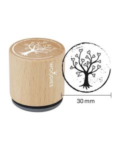 Colop WOODIES Stempel Baum mit Herzen  