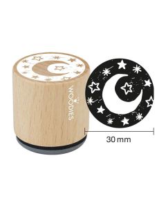 Colop WOODIES Stempel Mond und Sterne  