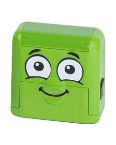 My Marky Textilstempel mit individueller Textplatte und Zubehör GRÜN SCHWARZ