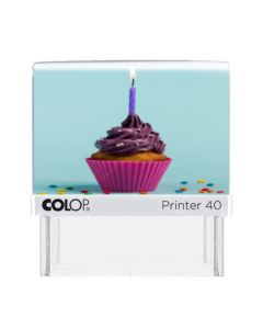 Colop Printer Motivstempel Glückwunsch zur Geburt, Taufe, Geburtstag SCHWARZ BLAU