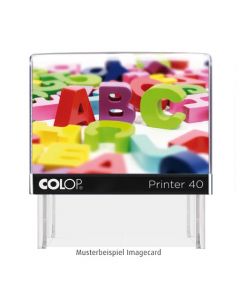 Colop Printer Stempel mit Schulmotiv SCHWARZ BLAU
