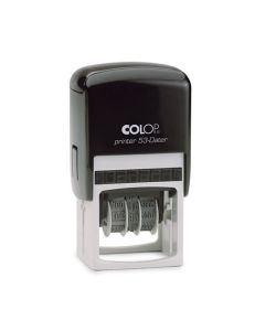 Colop Printer 53 Datumstempel mit Text 45x30 mm  BLAU