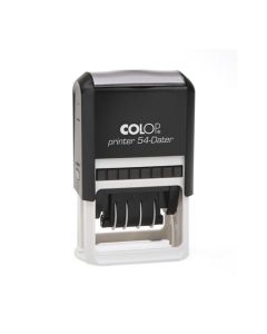Colop Printer 54 zweifarbiger Datumstempel mit Text 50x40 mm  ZWEIFARBIG