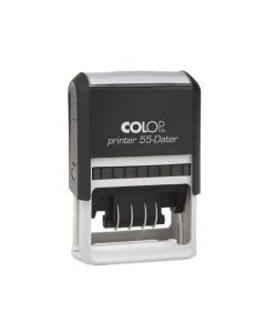 Colop Printer 55 Datumstempel mit Text 60x40 mm  BLAU