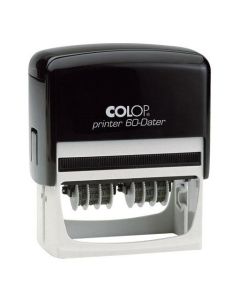 Colop Printer 60 Datumstempel m. Doppeldatum 76x37 mm  BLAU
