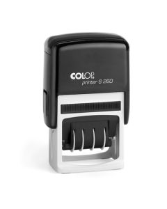 Colop Printer S260 zweifarbiger Datumstempel mit Text 45x24 mm  ZWEIFARBIG