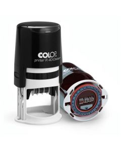 COLOP Printer R 40 Datum - 24 Stunden Kissen blau/rot  ZWEIFARBIG