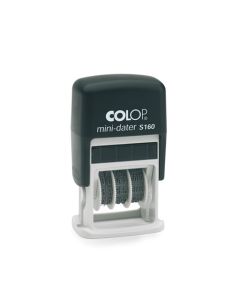 Colop Mini Dater S160 zweifarbiger Datumstempel mit Text  ZWEIFARBIG