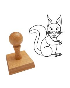 Ausmalstempel kleines Eichhörnchen 45 x 55 mm  