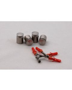 Edelstahl-Distanzhalter für Schilder, 4 Stück  