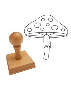 Ausmalstempel Fliegenpilz 60 x60 mm  