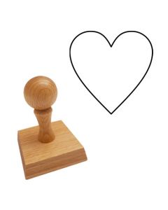 Ausmalstempel Herz 60 x 60 mm  