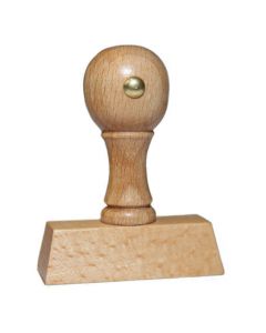 Holzstempel mit Text: Für Ihre Akten  