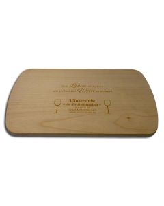 Frühstücksbrett Ahorn 14x24 cm mit mittlerer Gravur  