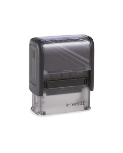 Imprint mit Text: Einschreiben  BLAU