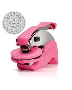Prägestempel universal Trodat Ideal Modell MI P 41 pink mit Gravur 41 mm  