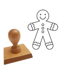 Ausmalstempel Lebkuchenmann 65 x 85 mm  