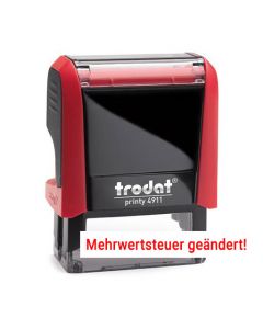 Mehrwertsteuer Stempel Trodat Printy 4911  ROT BLAU