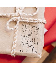 Kreativstempel aus Holz mit Weihnachtsmotiv - Ausmalstempel  