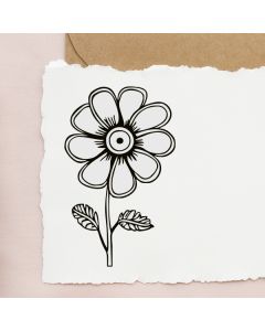 Holzstempel mit Motiv Blume 1  