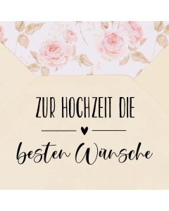 Holzstempel mit Abdruck: Die besten Wünsche  