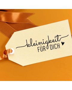 Holzstempel mit Abdruck: kleinigkeit für dich  