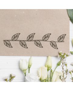 Holzstempel mit Motiv Ranke 1 mit Blättern  
