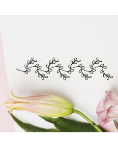 Holzstempel mit Motiv Ranke 2 kleine Blätter  