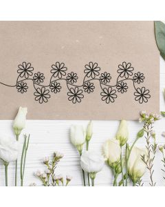 Holzstempel mit Motiv Ranke 4 mit Blütenmuster  