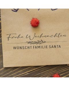 Weihnachtsstempel 52 Frohe Weihnachten wünscht ...  