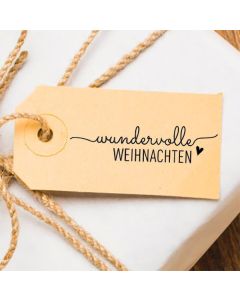Weihnachtsstempel 04 Wundervolle Weihnachten  