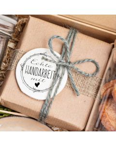 Runder Holz-Motivstempel echte Handarbeit  