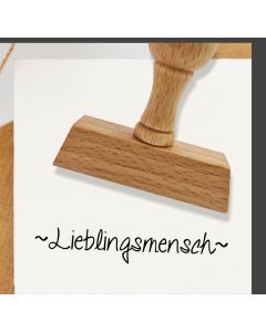 Holzstempel Lieblingsmensch  