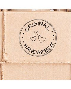 Runder Holz-Motivstempel original Handarbeit  