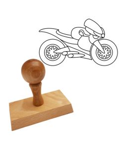 Ausmalstempel Motorrad 80 x 50 mm  