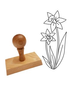 Ausmalstempel Narzisse 45x90 mm  