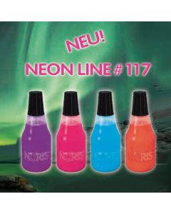 NORIS NEON LINE 117 Stempelfarbe 25 ml  HELLBLAU