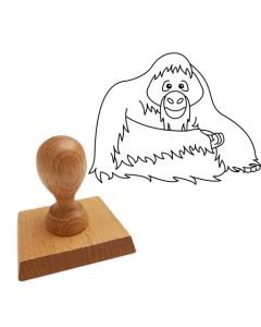 Ausmalstempel Orang-Utan 85 x 65 mm  