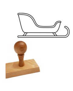 Ausmalstempel Schlitten 90 x 45 mm  