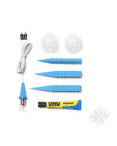 Herrnhuter Stern A1b blau ca. 13 cm Bastlerstern - LED  