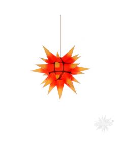 Herrnhuter Stern gelb mit rotem Kern ca. 40 cm  