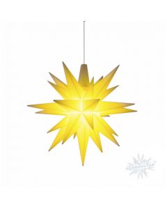 Herrnhuter Miniaturstern gelb ca. 8 cm mit LED   